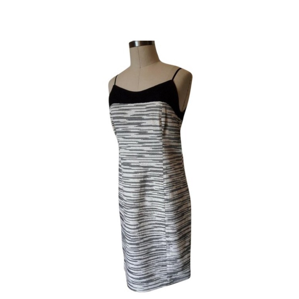 W by Worth Jacquard & Lace Slip Cocktail Dress